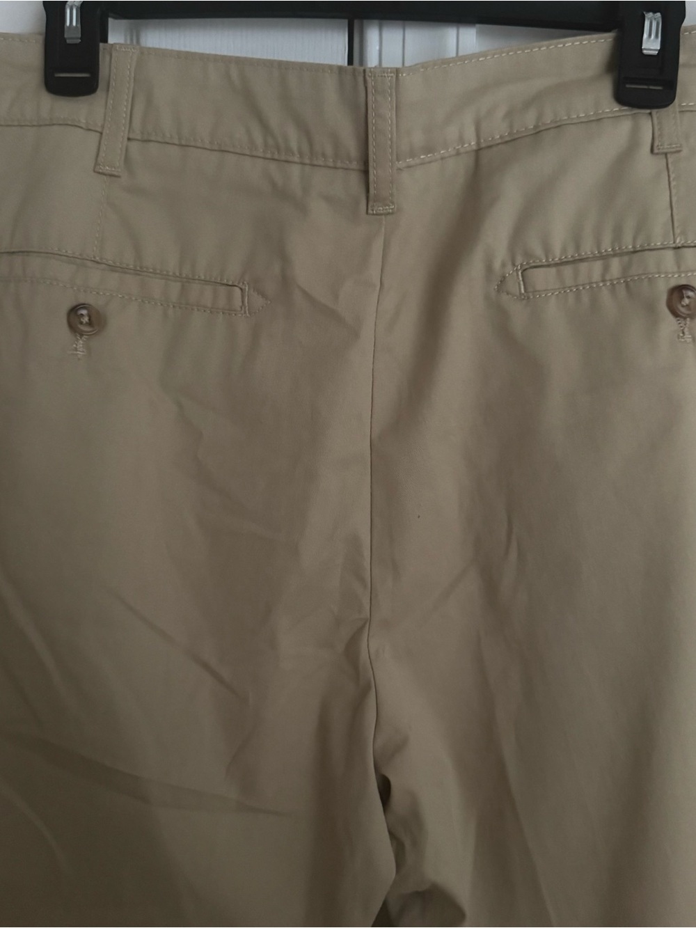 IZOD Mens Classic Fit Chino Shorts Khaki Tan Size 40 Waist 9.5" Inseam Twill NWT - Picture 9 of 9